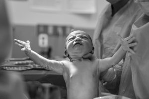 grayscale-photography-of-a-new-born-baby by .